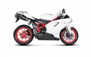 Akrapovic Slip-on Line Carbon Einddemper zonder E-keur  Ducati 1198 / S 2009 - 2011